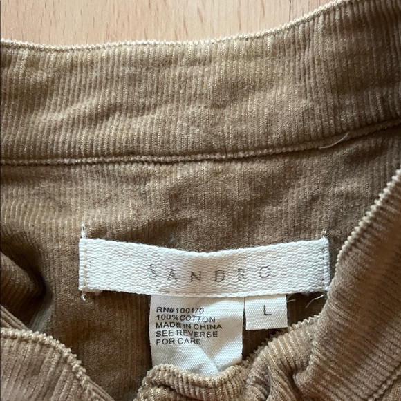 SandroTan Ruffle Hem Jacket - Picture 2 of 6